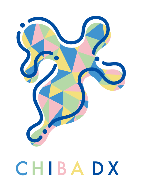 千葉県DX推進ロゴ（縦組）